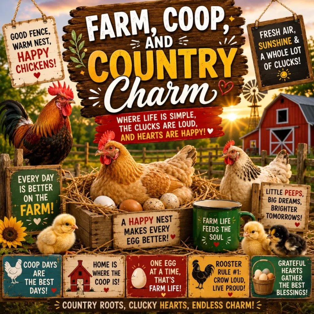 Farm, Coop, and Country Charm 🌾