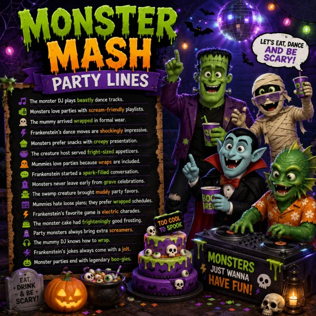 Monster Mash Party Lines