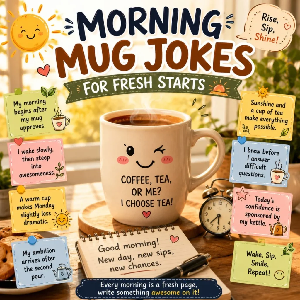 Morning Mug Jokes for Fresh Starts 🌞