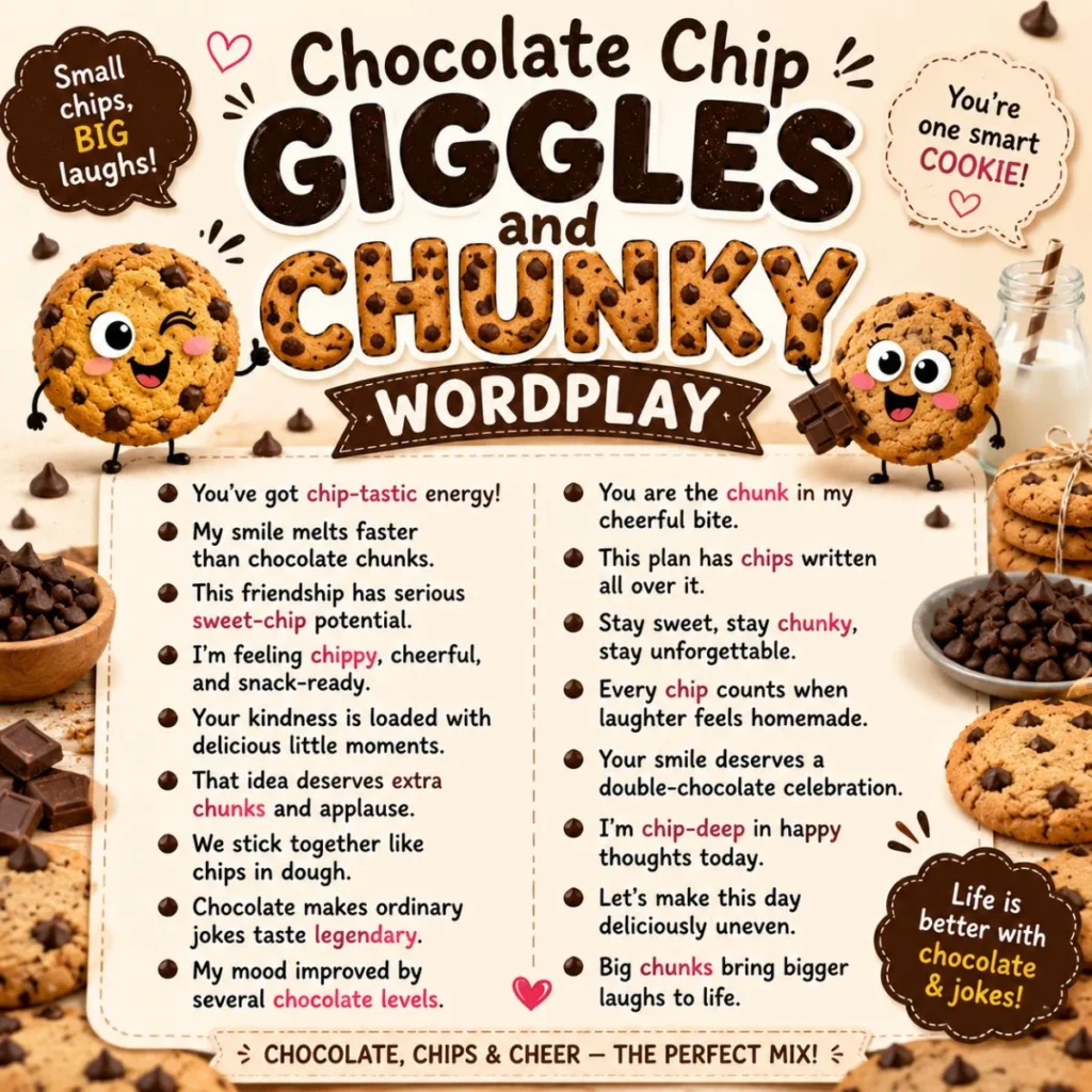 🍫 Chocolate Chip Giggles and Chunky Wordplay