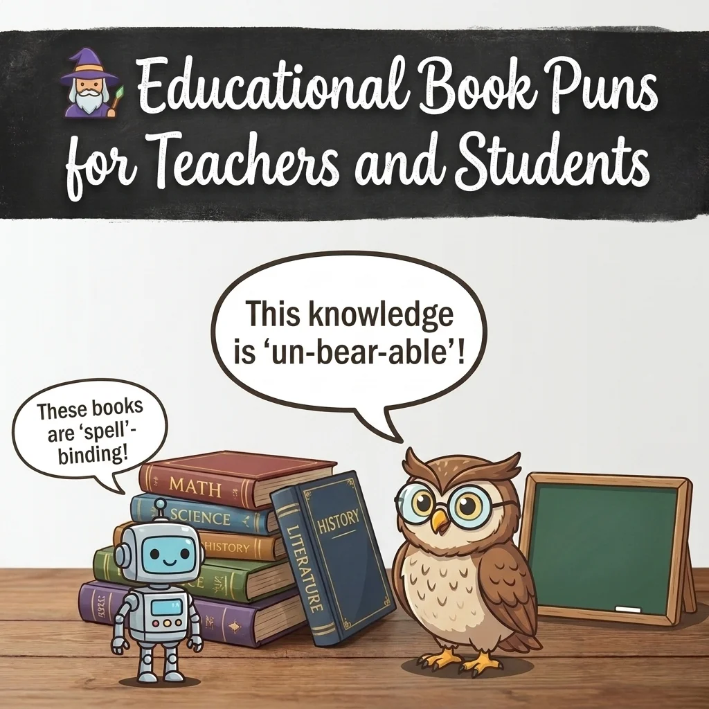 🎓 Educational Book Puns for Teachers and Students