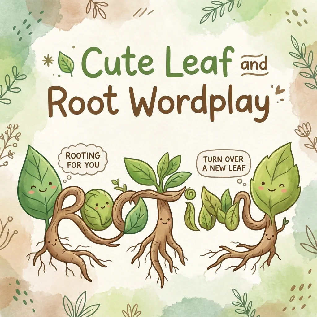 π Cute Leaf and Root Wordplay