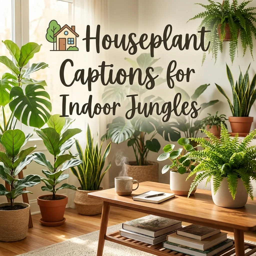 🏡 Houseplant Captions for Indoor Jungles
