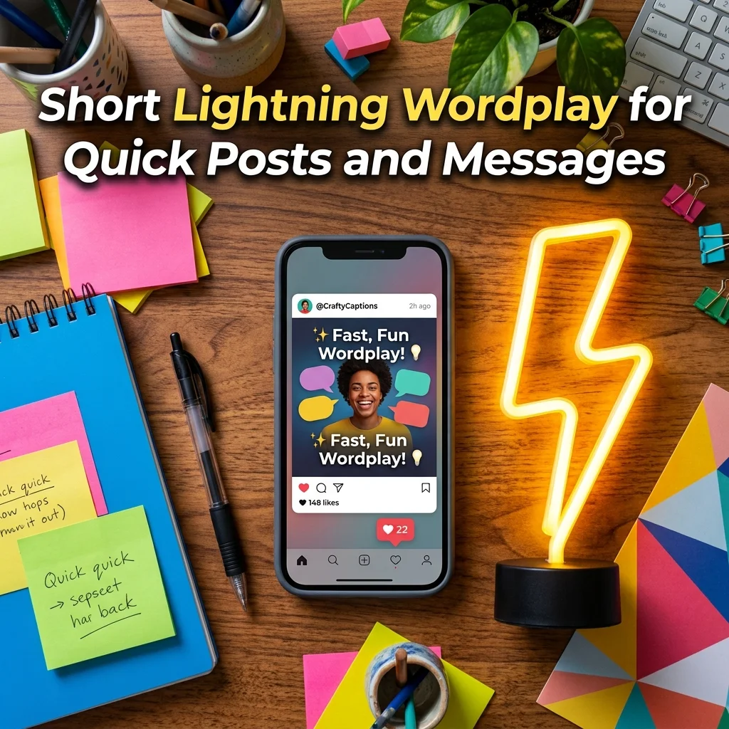 ⚡ Short Wordplay for Quick Posts and Messages
