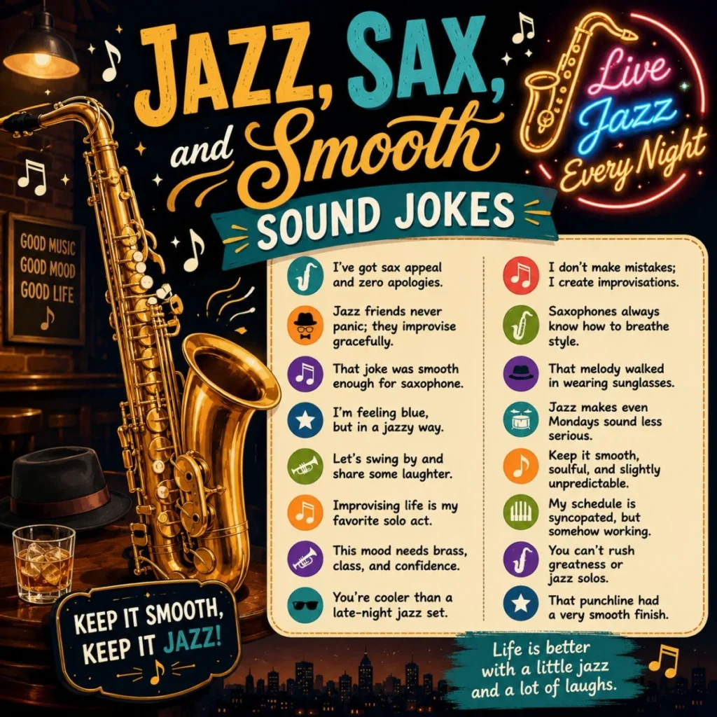 🎷 Jazz, Sax, and Smooth Sound Jokes