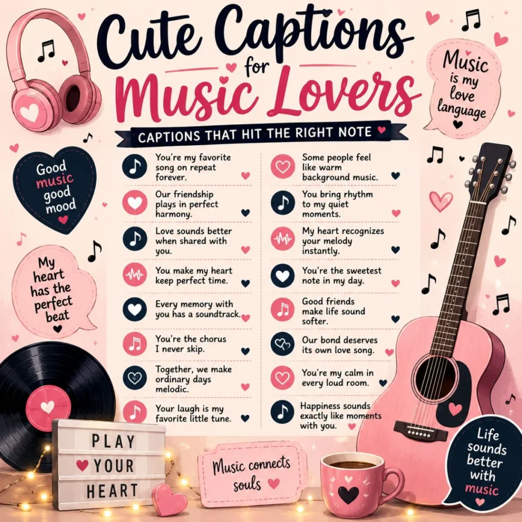 💕 Cute Captions for Music Lovers