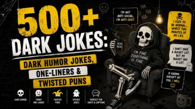 500+ dark jokes with dark humor one-liners and twisted puns