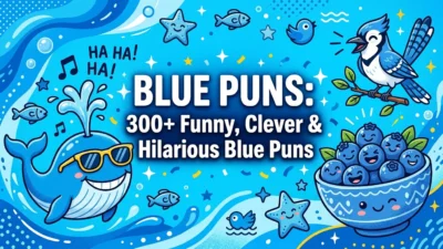 Blue Puns: 300+ funny, clever, and hilarious blue-themed jokes and wordplay