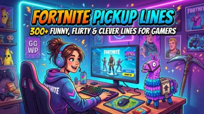Fortnite pickup lines with funny, flirty, and clever ideas for gamers