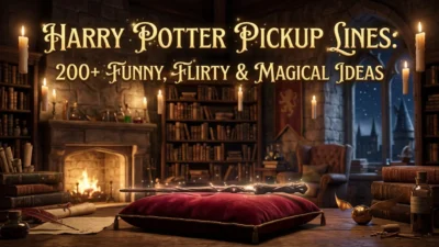 Harry Potter pickup lines with funny, flirty, cute, and magical ideas