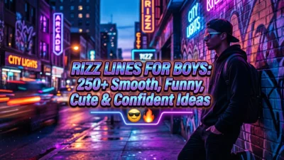 Rizz lines for boys with smooth, funny, cute and confident ideas