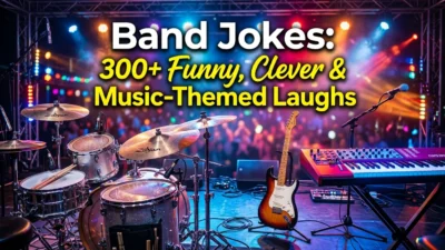 Band jokes with funny, clever, and music-themed humor