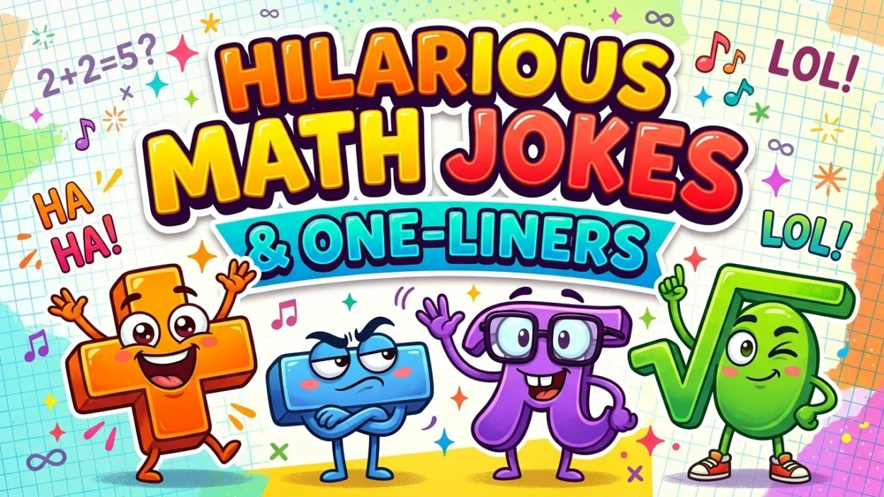 Funny math jokes and clever math puns for kids, students, and adults