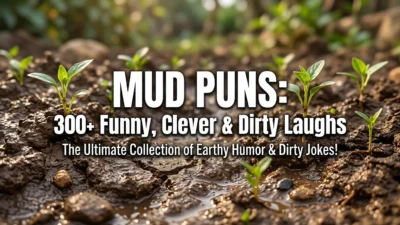 Mud puns with funny, clever, and dirty joke